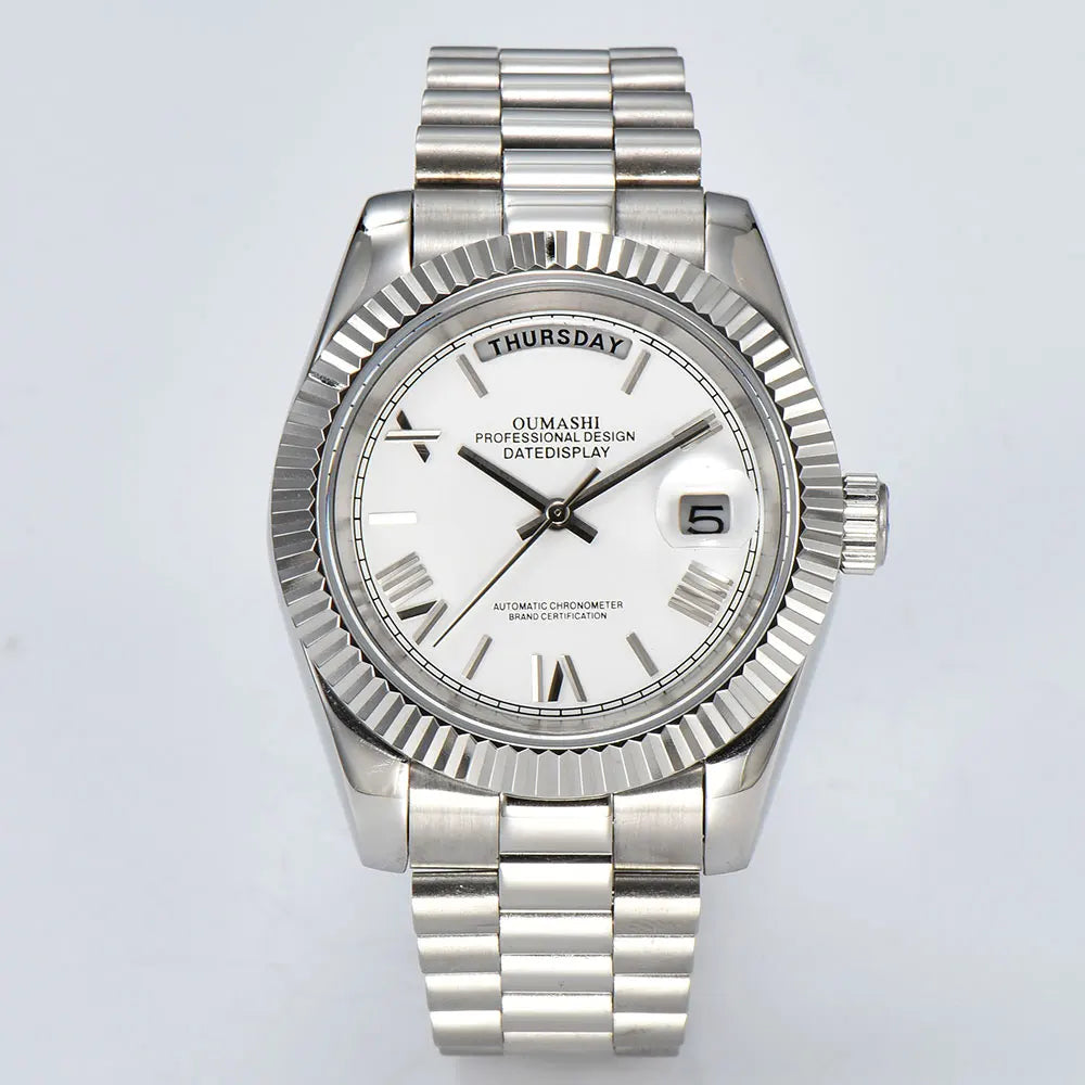 watch 8285 watches for men automatic movement mechanical watches Stainless Steel Sapphire Glass Case Waterproof Watch mens watch