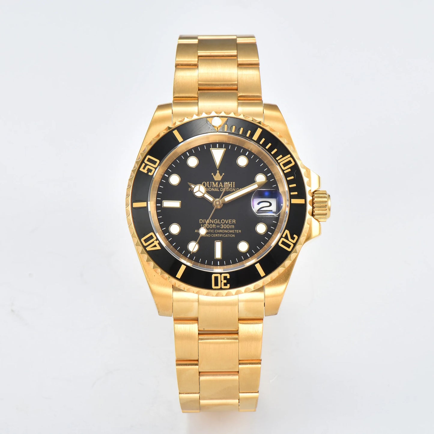 OUMASHI Yacht Watch 40MM Luxury automatic mechanical watch NH35 Automatic Dating Sport Diving c3 watch for men