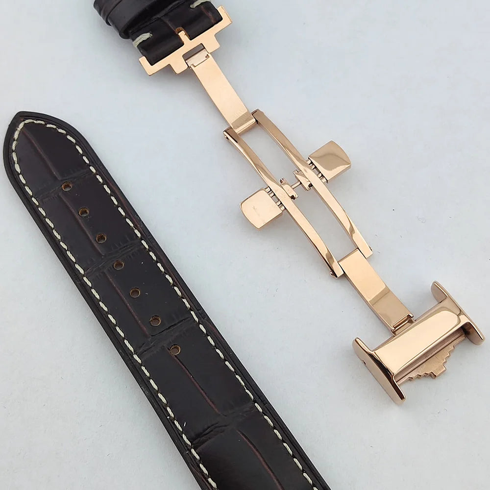 40.5mm Men's fashion watch Gemstone Series NH35 Automatic mechanical Men's Watch 10ATM Mineral glass waterproof leather strap