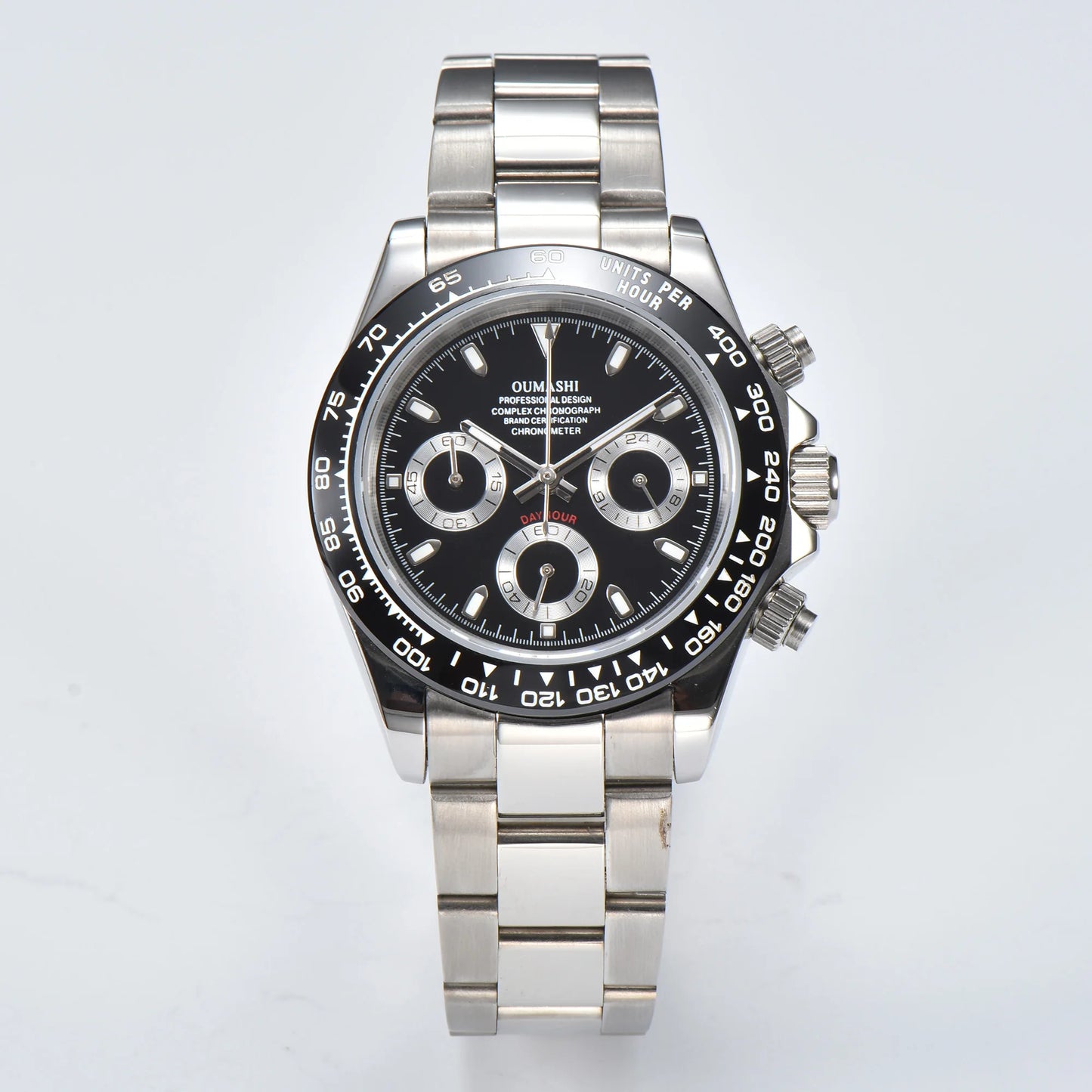 Luxury Sports Quartz Watch Sapphire Glass 316L stainless steel waterproof for men's custom watches with VK63 watch movement