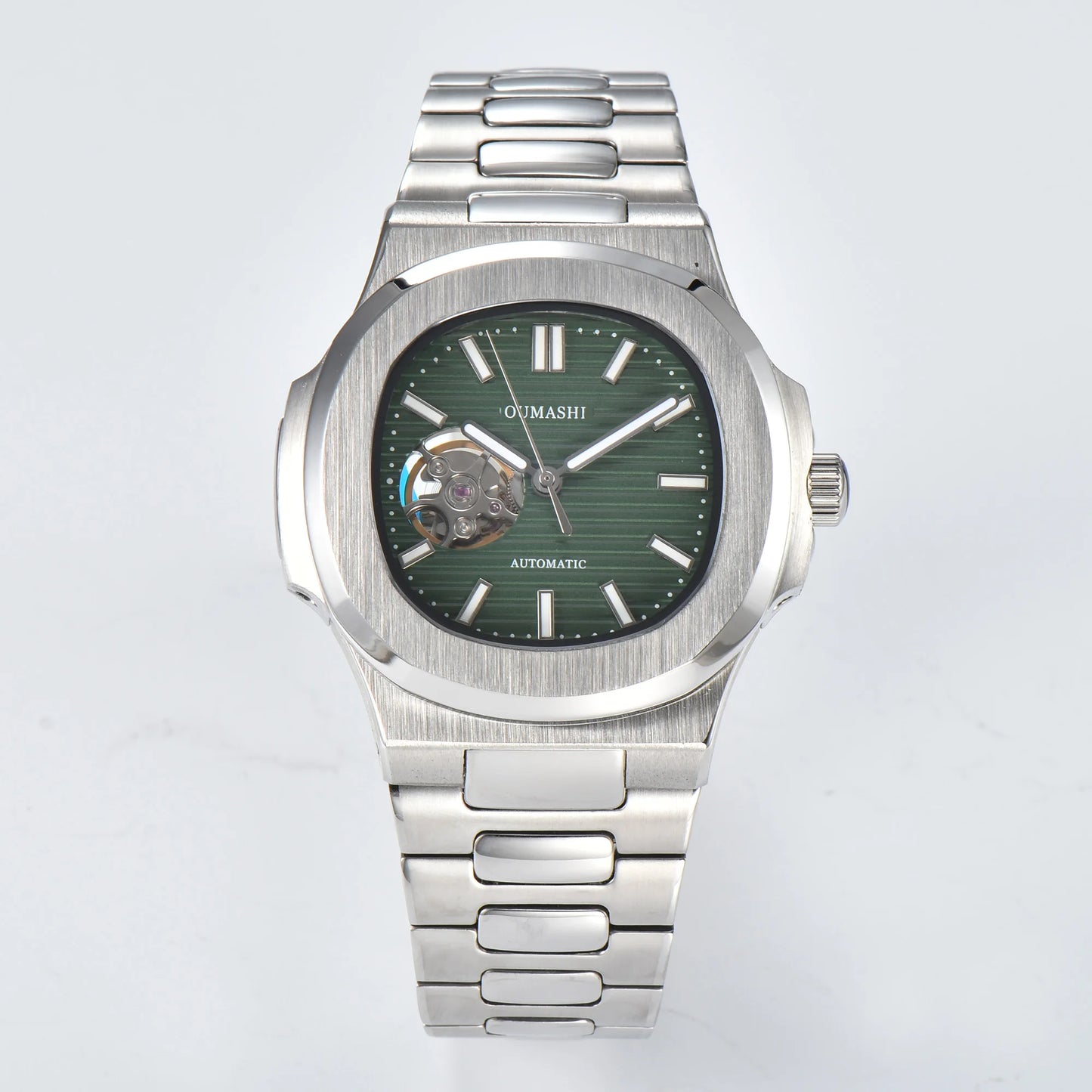 Automatic NH38a Watch 43mm Men's Watch Mechanical Hollow Watch 316L Stainless steel sapphire glass shell waterproof watch 10ATM