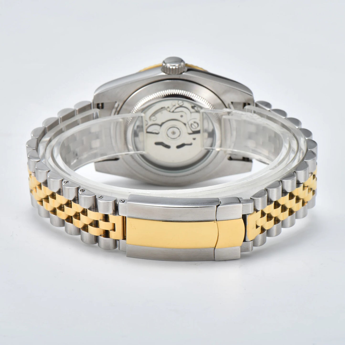 Business 36mm/39mm Men's watch NH35A Automatic movement Gold case Roman dial Blue AR Sapphire glass date stainless steel strap