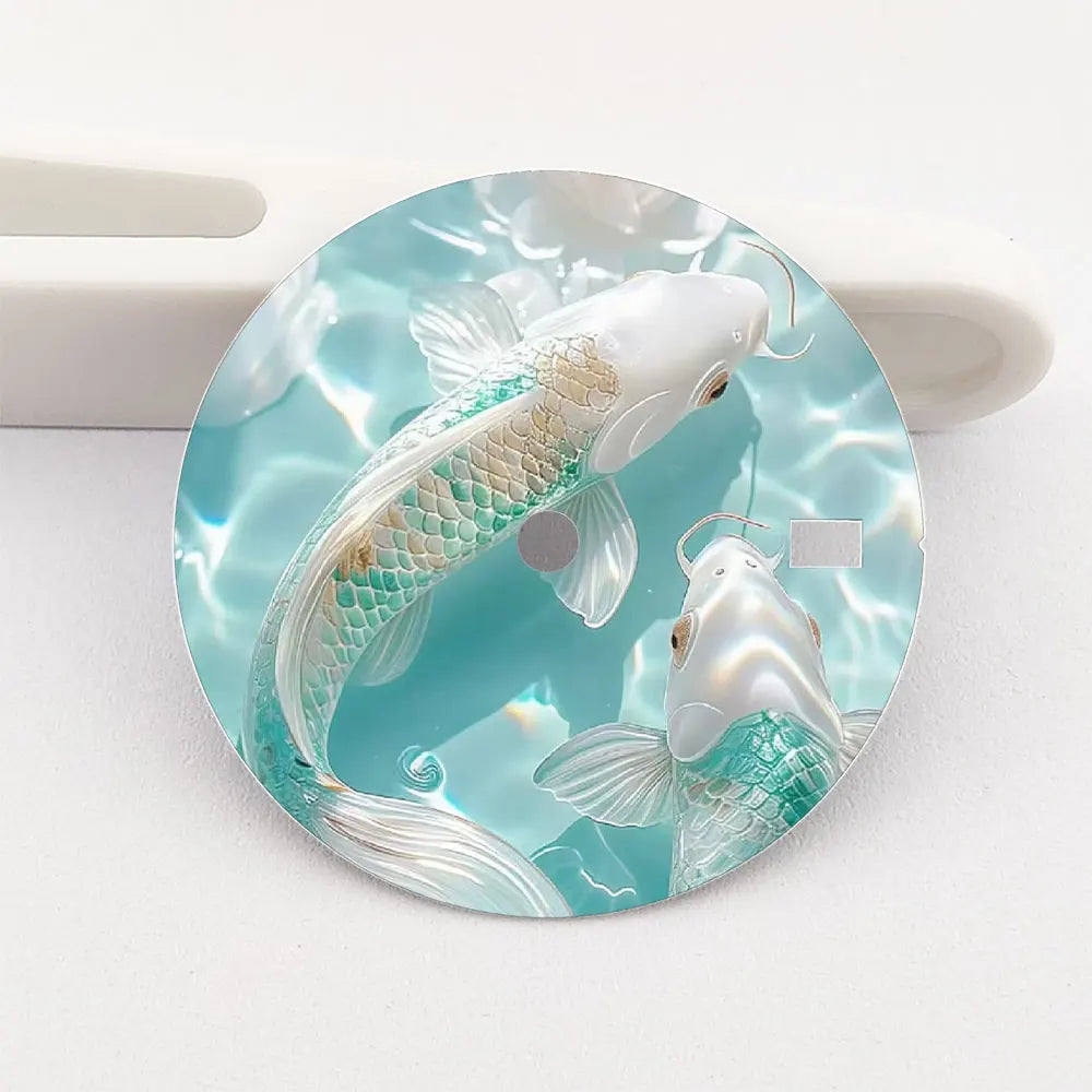 The 28.5mm NH35 dial koi fish dial color-printed personalized dial is suitable for the NH35/36 movement