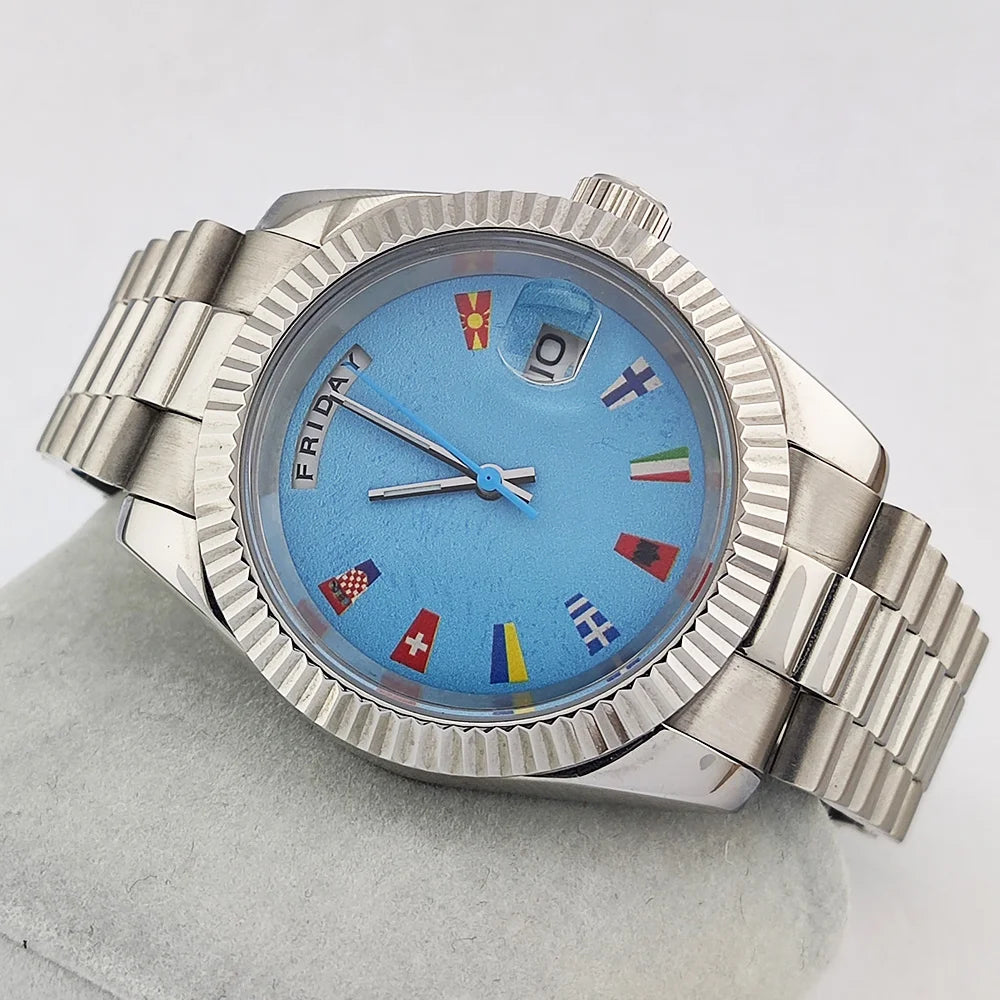 MIYOTA 8285 watches 39mm man Automatic mechanical movement 8285 date movement Sapphire glass 100m water resistant Men's watches