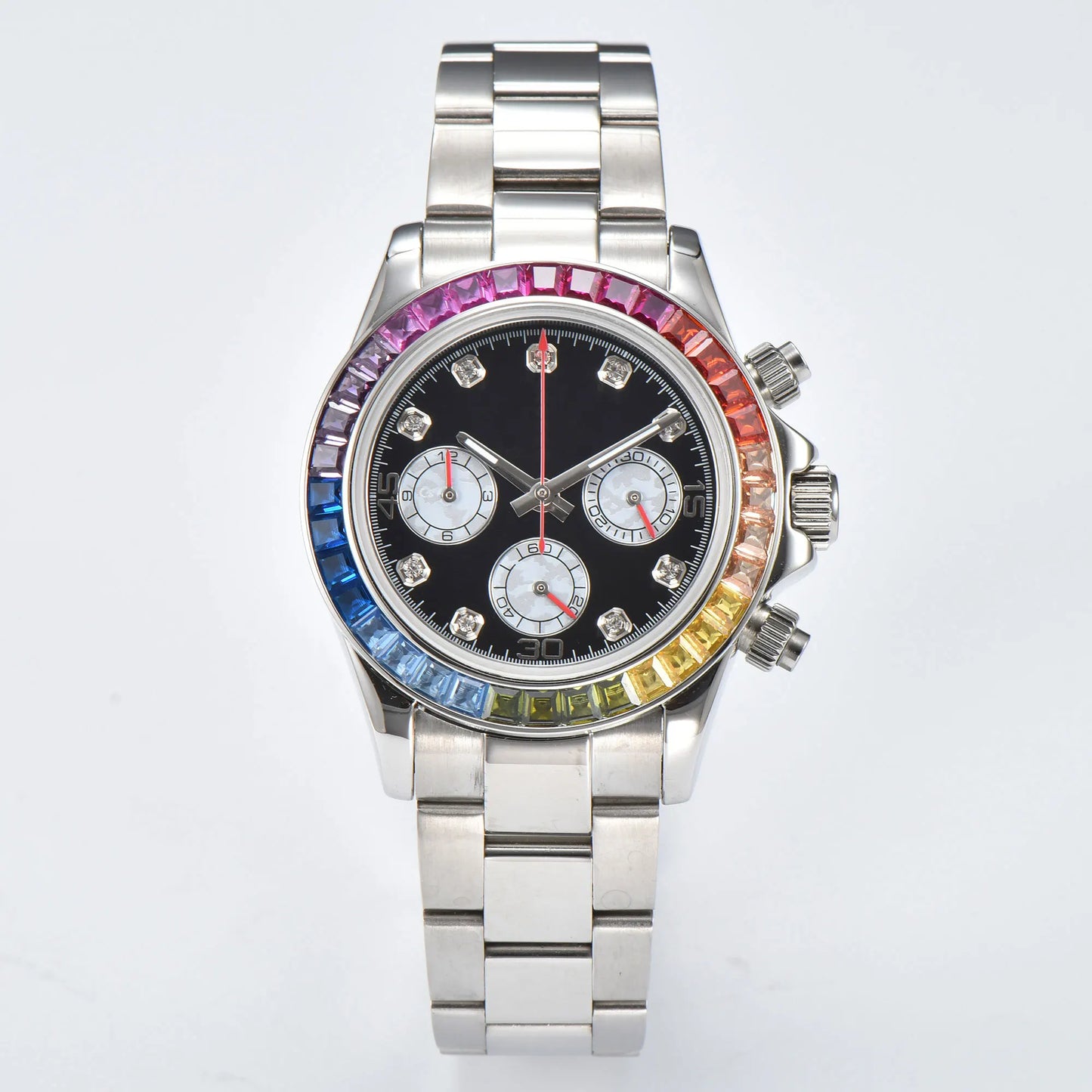 Men's VK63 Chronograph Watch Sapphire glass stainless steel waterproof case Luminous solid case Men's sports watch
