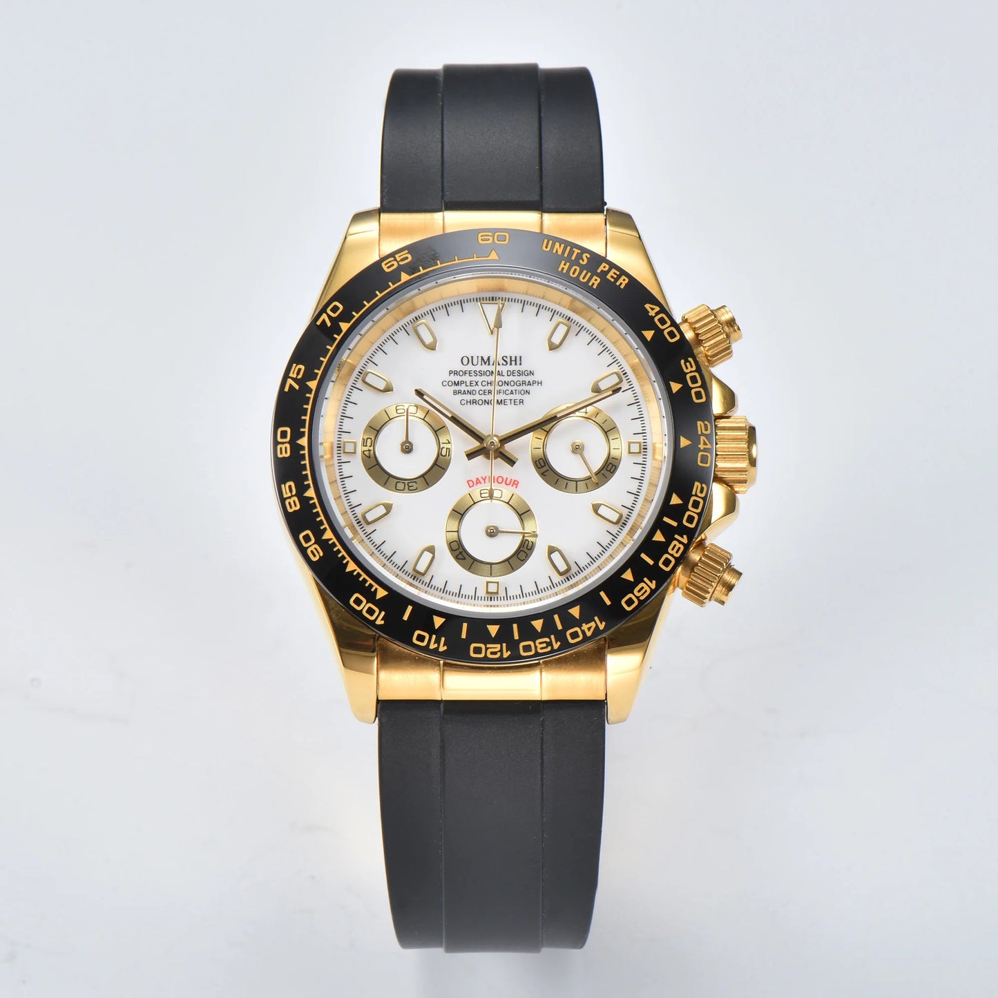 VK WATCH Luxury 39mm quartz Chronograph Business Watch Men's VK Series 63 Sport Sapphire Glass Gem dial Ceramic bezel insert