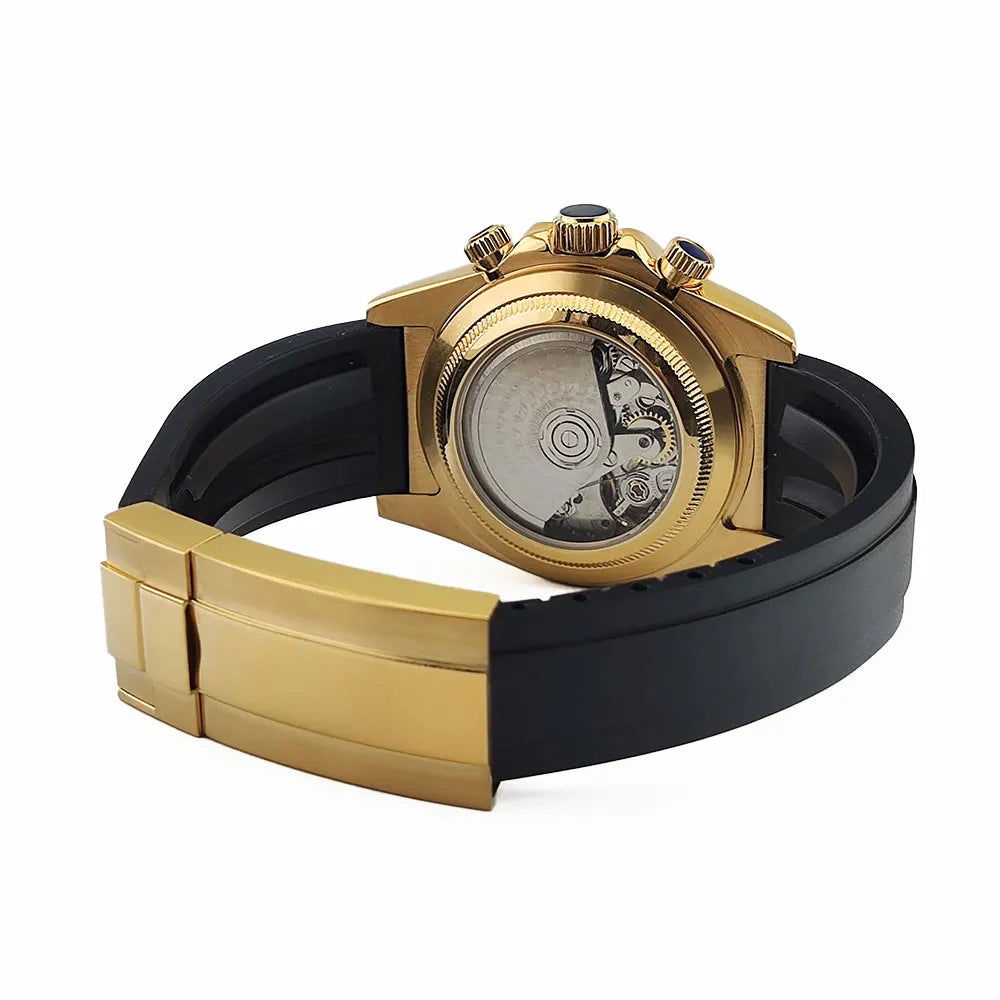 Luxury watches gold Chronograph Equation Racing Men Automatic Mechanical Watch Waterproof 10ATM Sapphire 4801 4130 Movement