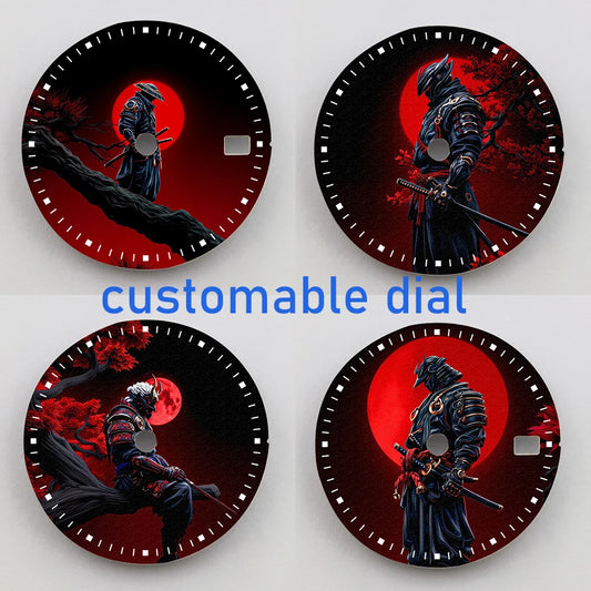28.5mm Watch Dial nh35 Dial Custom Pattern Dial Color Printing nh35 Watch Face Fit NH35/36 Movement Watch Parts