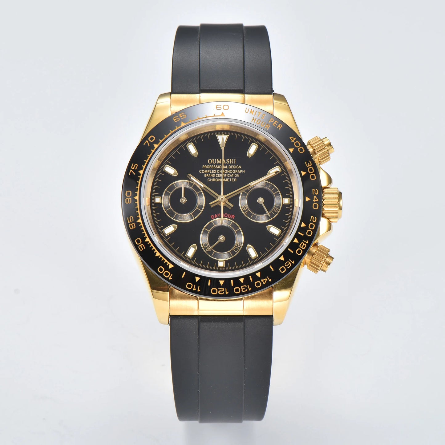 VK WATCH Luxury 39mm quartz Chronograph Business Watch Men's VK Series 63 Sport Sapphire Glass Gem dial Ceramic bezel insert