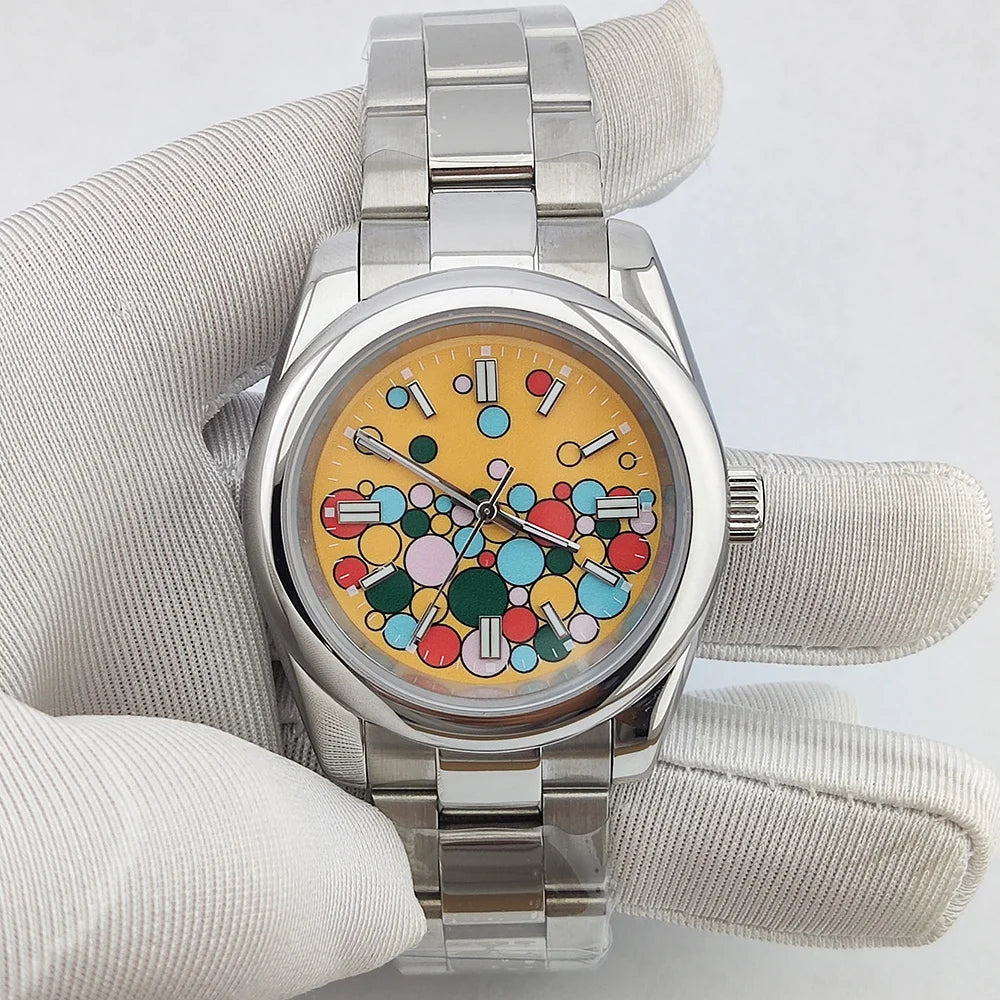 Bubble ball watch 36MM/39MM Women/Men Automatic Mechanical Watches NH35 Sapphire Stainless Steel 10Bar Relogio Masculino