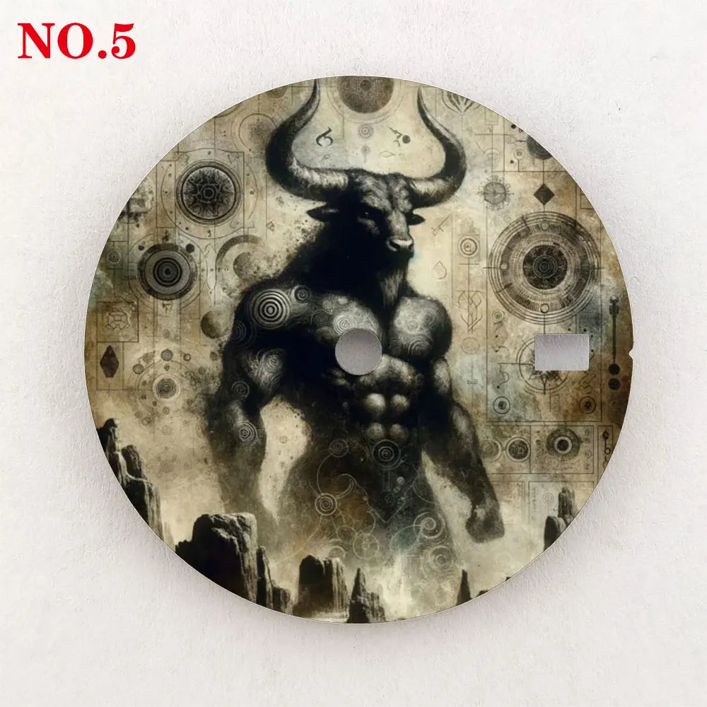 Watch dial NH35 28.5mm 12 zodiac custom dial color printing watch accessories are suitable for NH35/36 movement NH35 dial