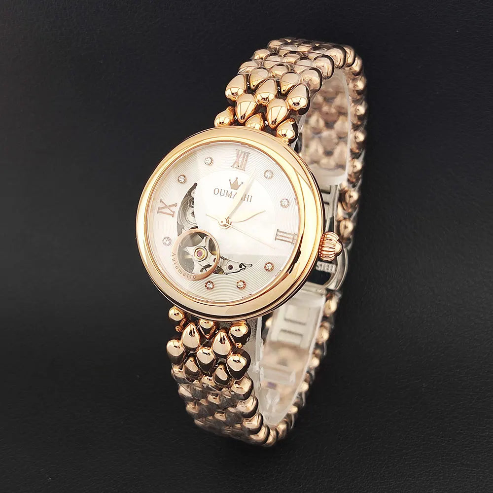 Luxury Fashion Women's Wristwatch Watch For Women Mechanical watch Ladies Elegant Gift Waterproof  5ATM Clock Reloj