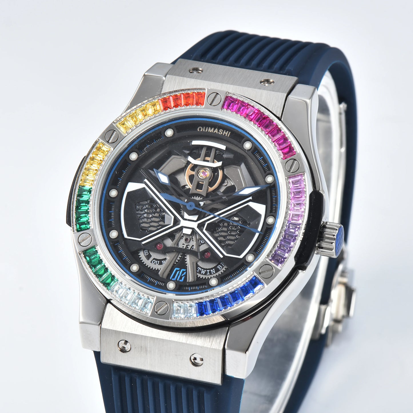 Luxury MITOTA8215 44.5mm Light Style Mechanical Watch 316L Stainless Steel Luminous Automatic Mechanical Waterproof Watch 10BRA