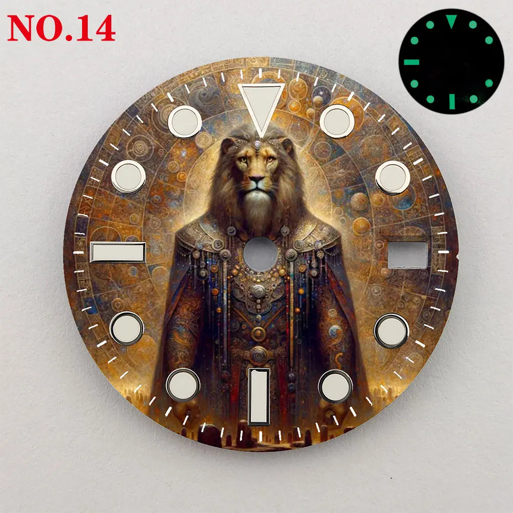 Watch dial NH35 28.5mm 12 zodiac custom dial color printing watch accessories are suitable for NH35/36 movement NH35 dial