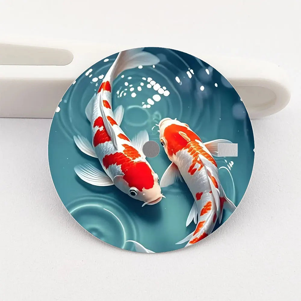The 28.5mm NH35 dial koi fish dial color-printed personalized dial is suitable for the NH35/36 movement