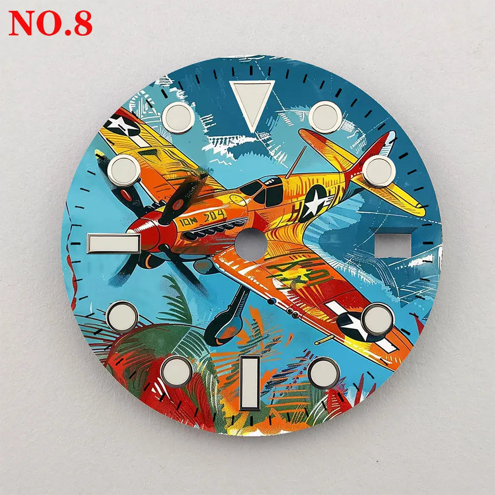 28.5mm Creative Watch Dial Suitable for NH35/36 Movement NH35 Watch Modification Accessories Custom LOGO Dial
