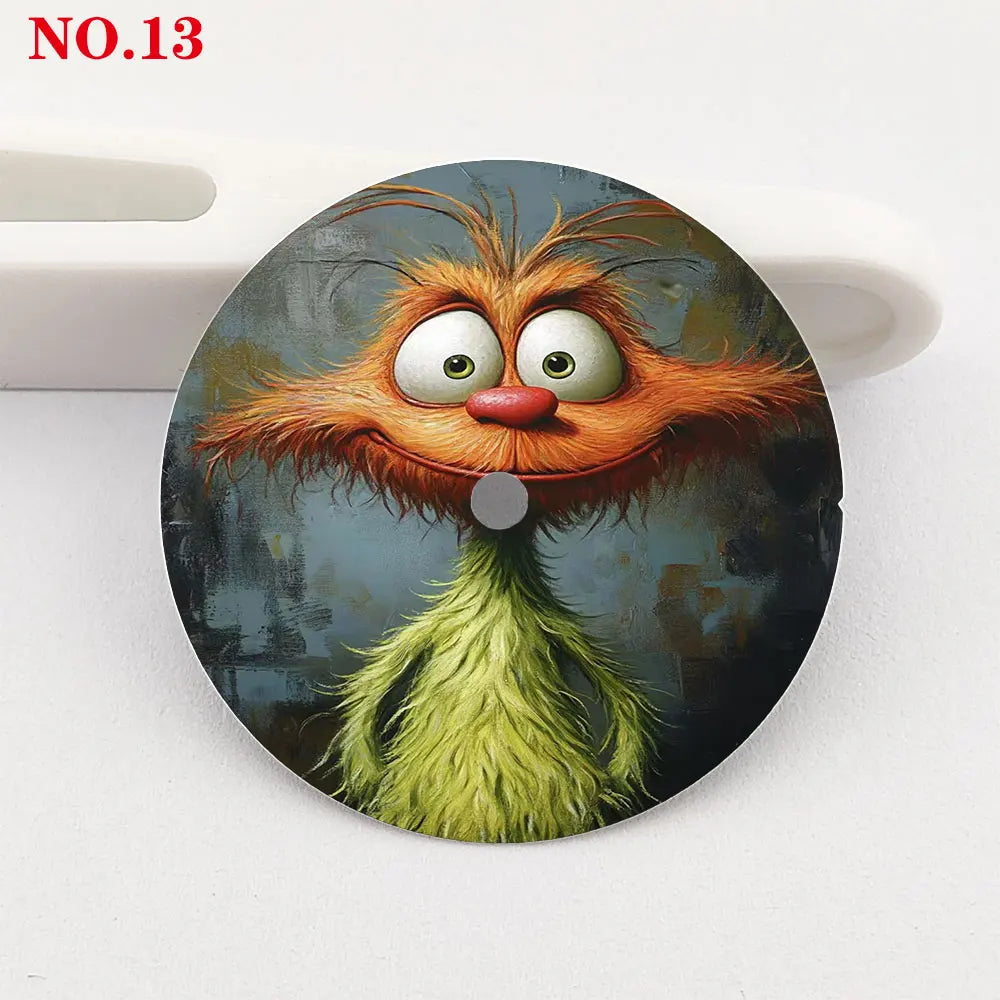 The 28.5mm animal element dial NH35 dial creative color-printed series dial is suitable for NH35/36 movement watch accessories