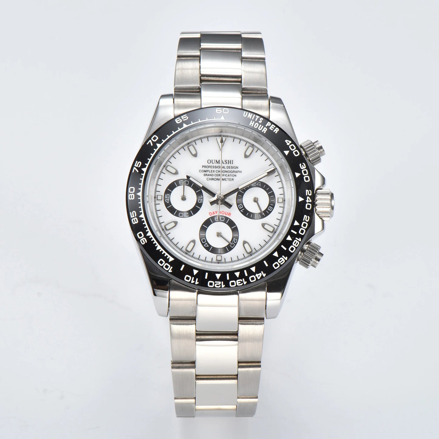 Luxury Sports Quartz Watch Sapphire Glass 316L stainless steel waterproof for men's custom watches with VK63 watch movement