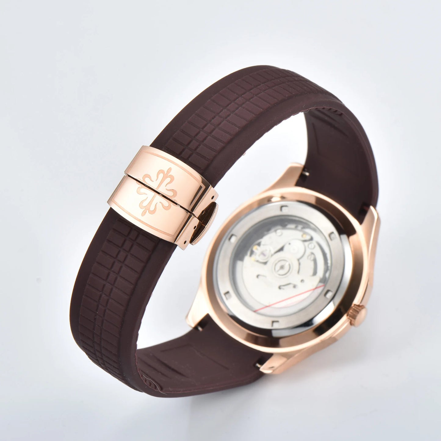 Men's Automatic Mechanical Watch NH35A Movement Stainless Steel Sapphire Glass Waterproof 10ATM Watch Rubber bracelet 21mm