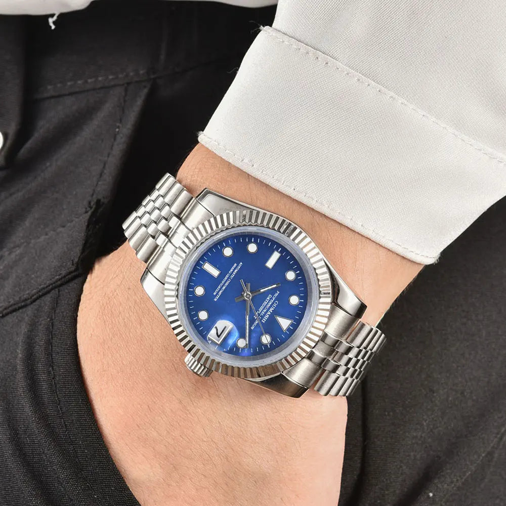 Watches 36mm 39mm NH35 watch Movement Purple Blue Green Gold Mother of Pearl 316 Stainless steel NH35a Mechanical watch for men