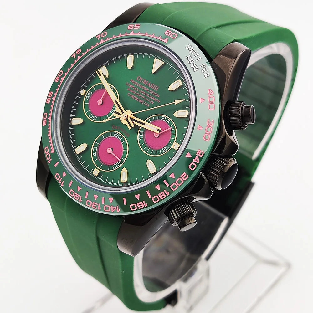 Luxury Watches Men's Chronograph 39.3mm New Men's watch Business Watch Men's VK63 Men's Chronograph watch VK63 Waterproof 10ATM