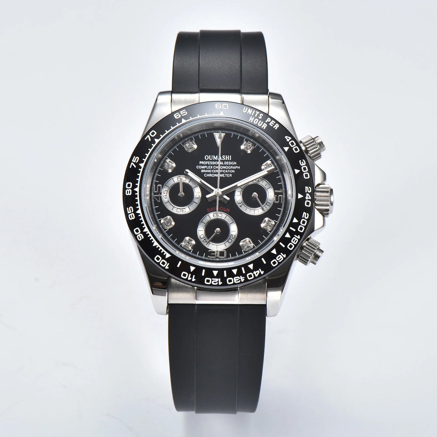 VK63 Watch 39.3mm Luxury Watch Men's Chronograph New men's rubber Bracelet Business Watch Men's VK63 Men's  Waterproof 10ATM