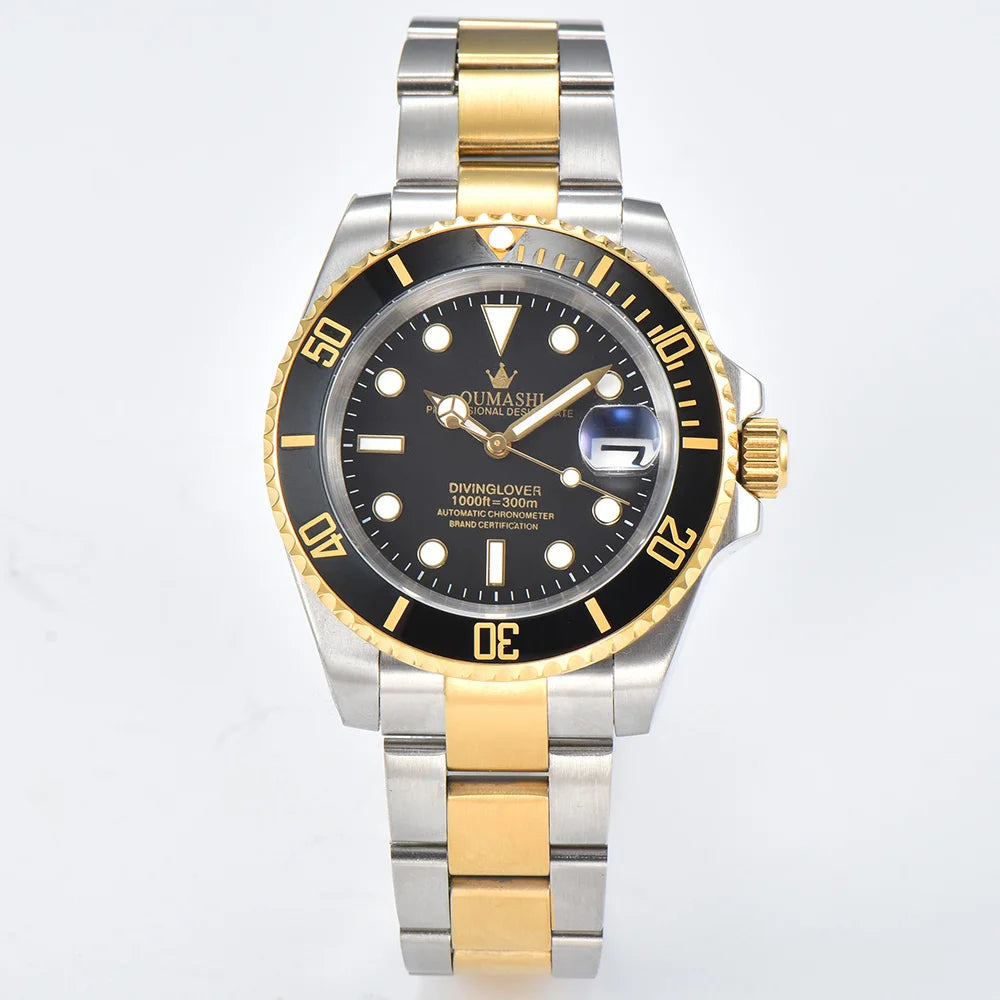 OUMASHI Yacht Watch 40MM Luxury automatic mechanical watch NH35 Automatic Dating Sport Diving c3 watch for men