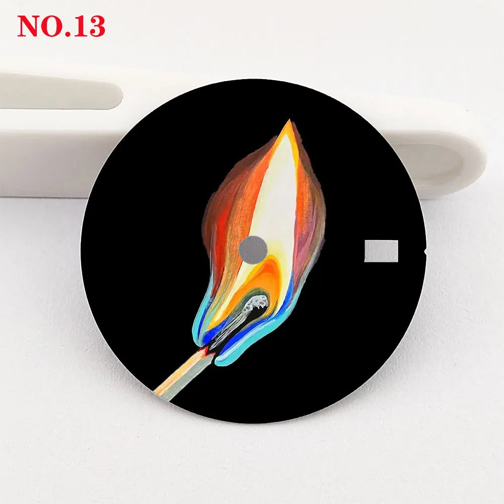 28.5mm Creative Watch Dial Suitable for NH35/36 Movement NH35 Watch Modification Accessories Custom LOGO Dial