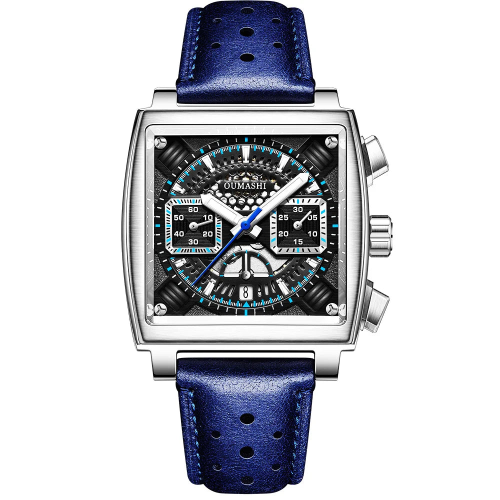 40mm ETA7750 Diving Watches ETA Automatic Multifunction Chronograph Movement Stainless Steel Waterproof Watch  For Men business
