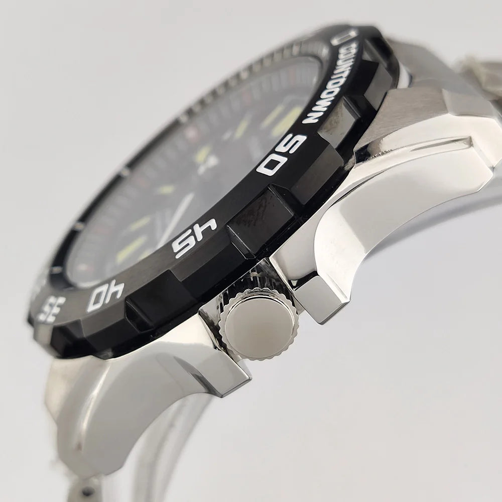 44mm Watch NH35 Sapphire glass luminous diving 200 meters dial 316L stainless steel automatic mechanical watch NH35 movement