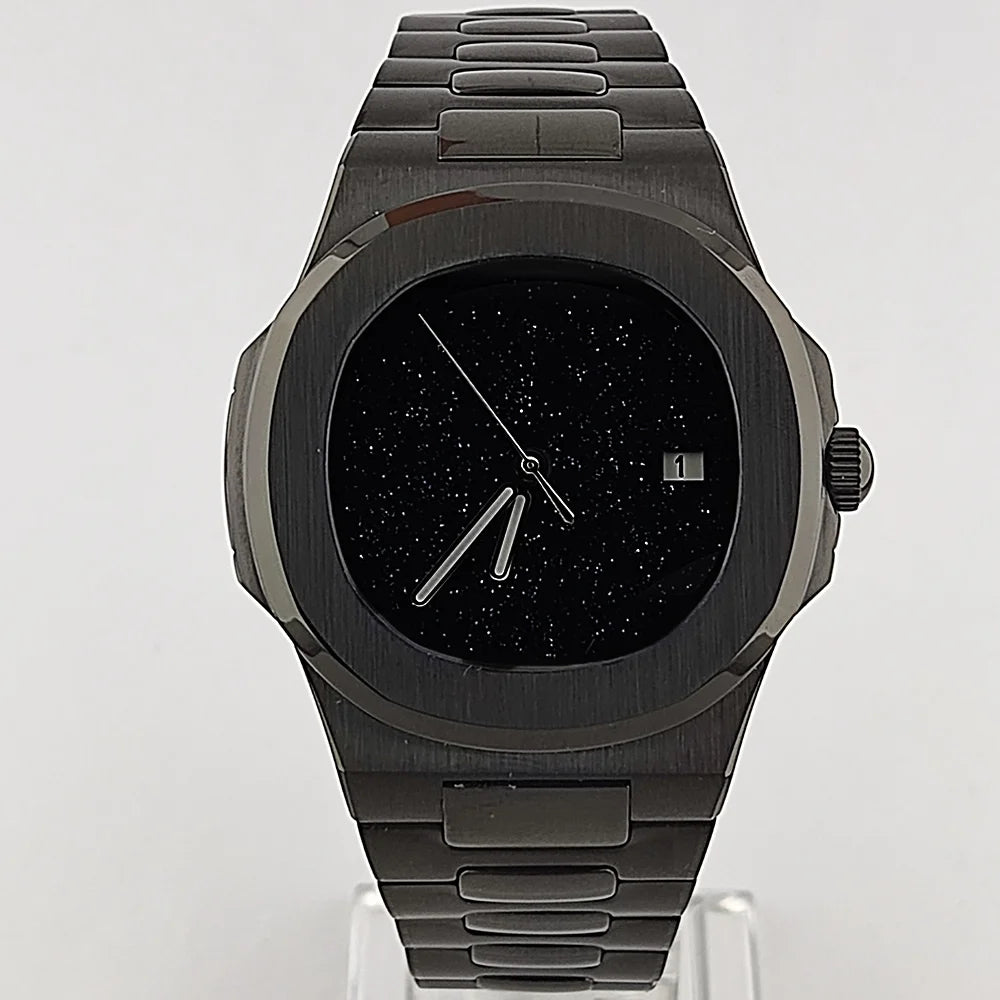 Astral NH35 WATCH 43MM luxury NH35 Movement Automatic Mechanical Men's Watch Sapphire Crystal Date Stainless Steel Strap