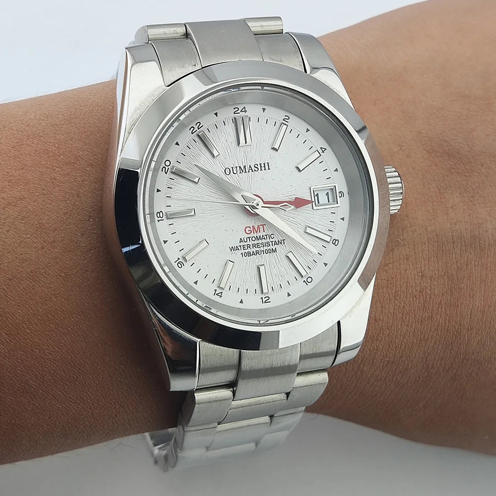 Watches NH35A 39mm GMT Dials NH34 Stainless steel luxury men's Watch Automatic mechanical sapphire glass waterproof 10ATM