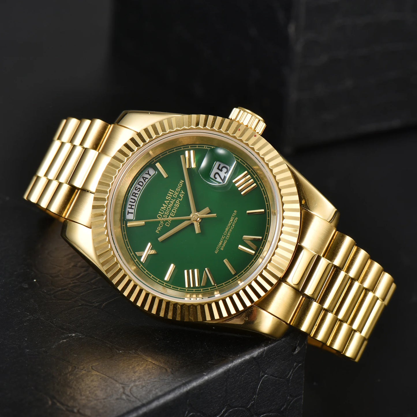 miyota 8285 watch for men automatic movement mechanical watches Stainless Steel Sapphire Glass Case Waterproof Watch mens watch