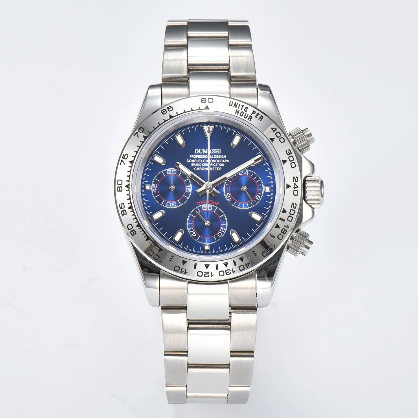 Luxury Sports Quartz Watch Sapphire Glass 316L stainless steel waterproof for men's custom watches with VK63 watch movement