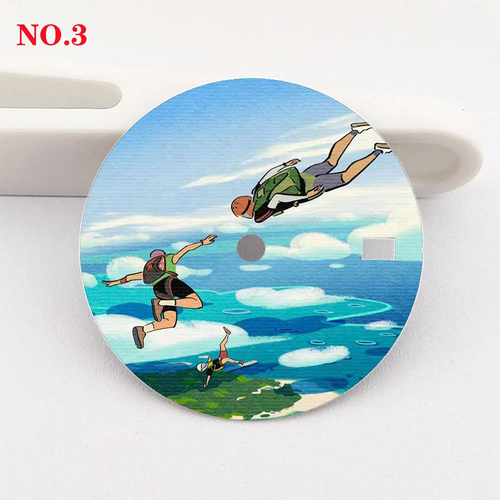 Watch dial 28.5mm NH35 dial  custom dial color printing watch components are suitable for NH35/36 movement