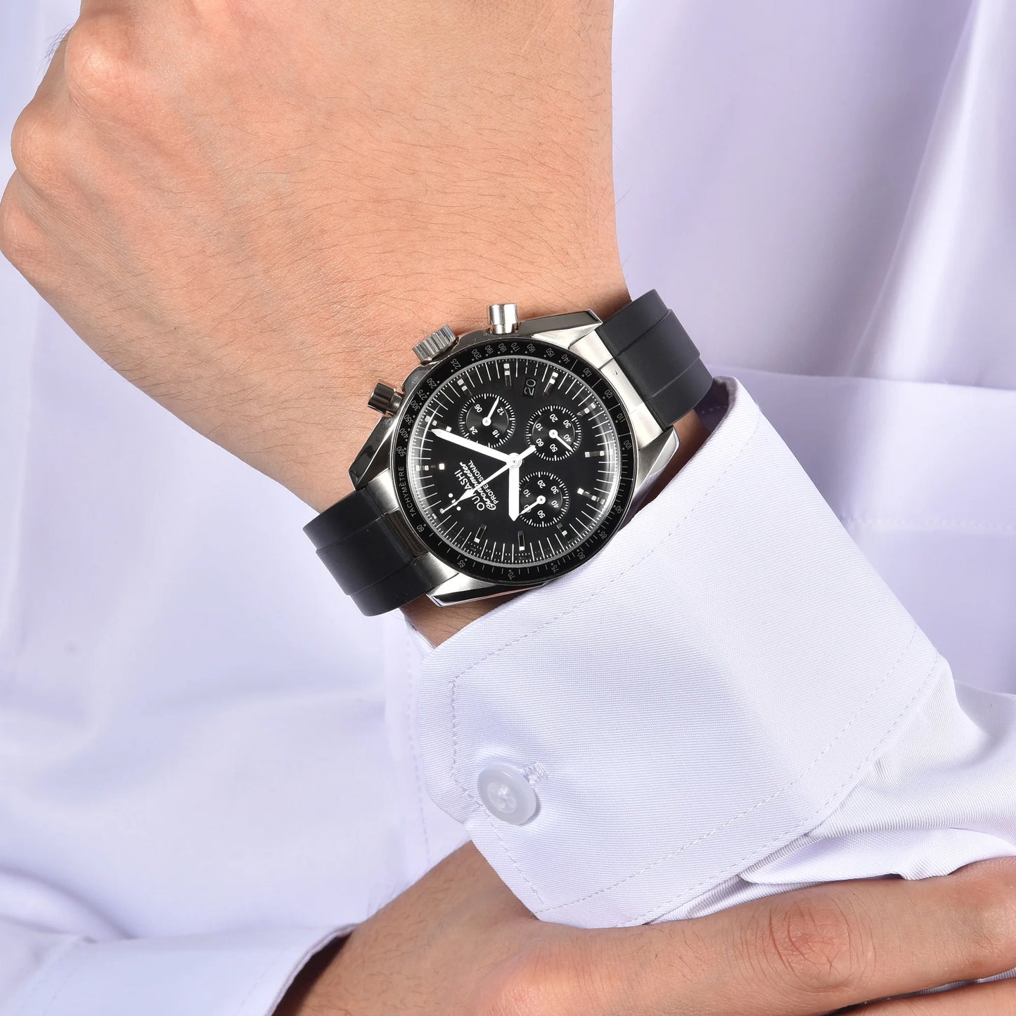41.5mm Watch VK63 Movement Men's Watch Moonshot Design Fashion six-pin sapphire mirror luxury watch waterproof 10ATM