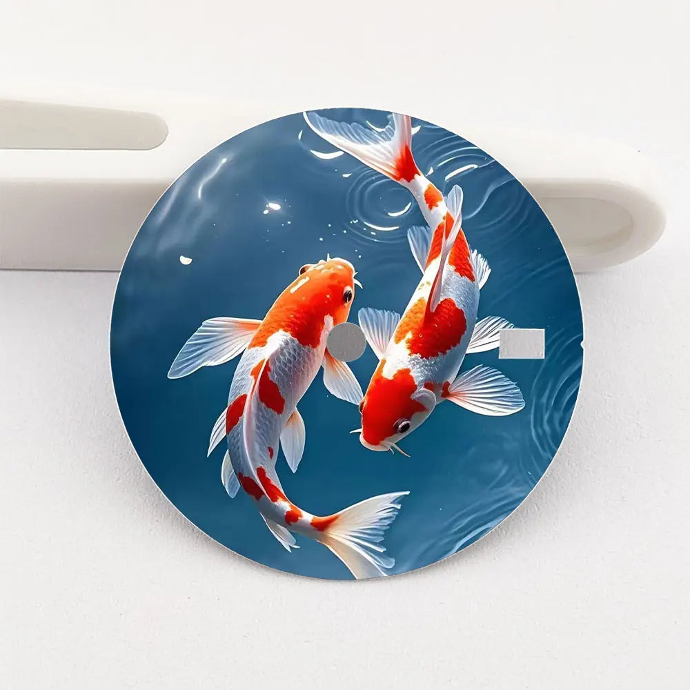 The 28.5mm NH35 dial koi fish dial color-printed personalized dial is suitable for the NH35/36 movement