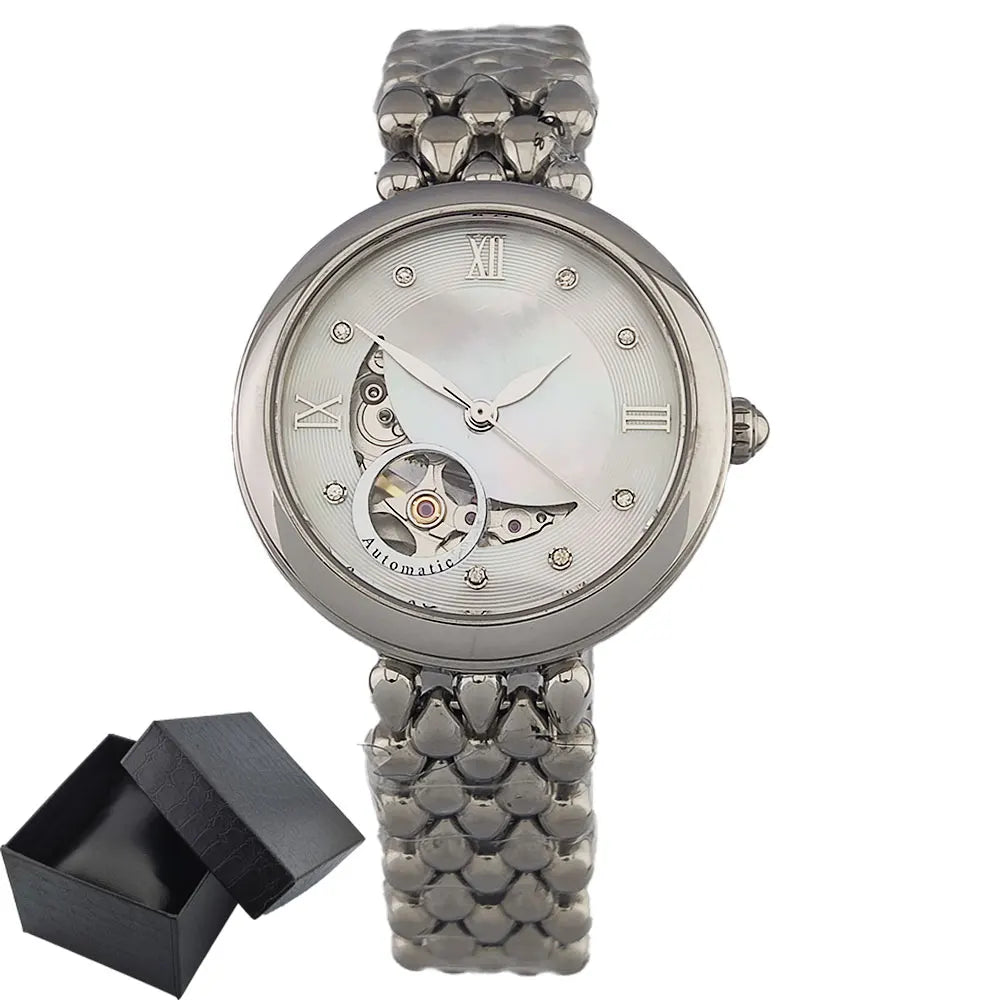 Luxury Fashion Women's Wristwatch Watch For Women Mechanical watch Ladies Elegant Gift Waterproof  5ATM Clock Reloj