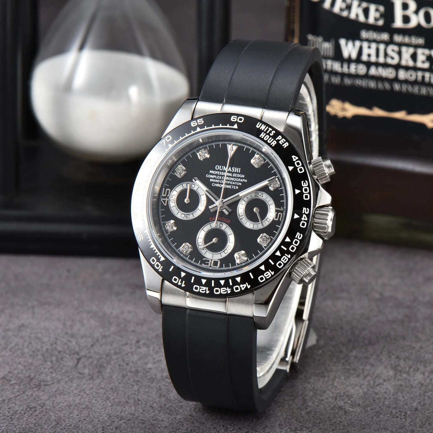 VK63 Watch 39.3mm Luxury Watch Men's Chronograph New men's rubber Bracelet Business Watch Men's VK63 Men's  Waterproof 10ATM