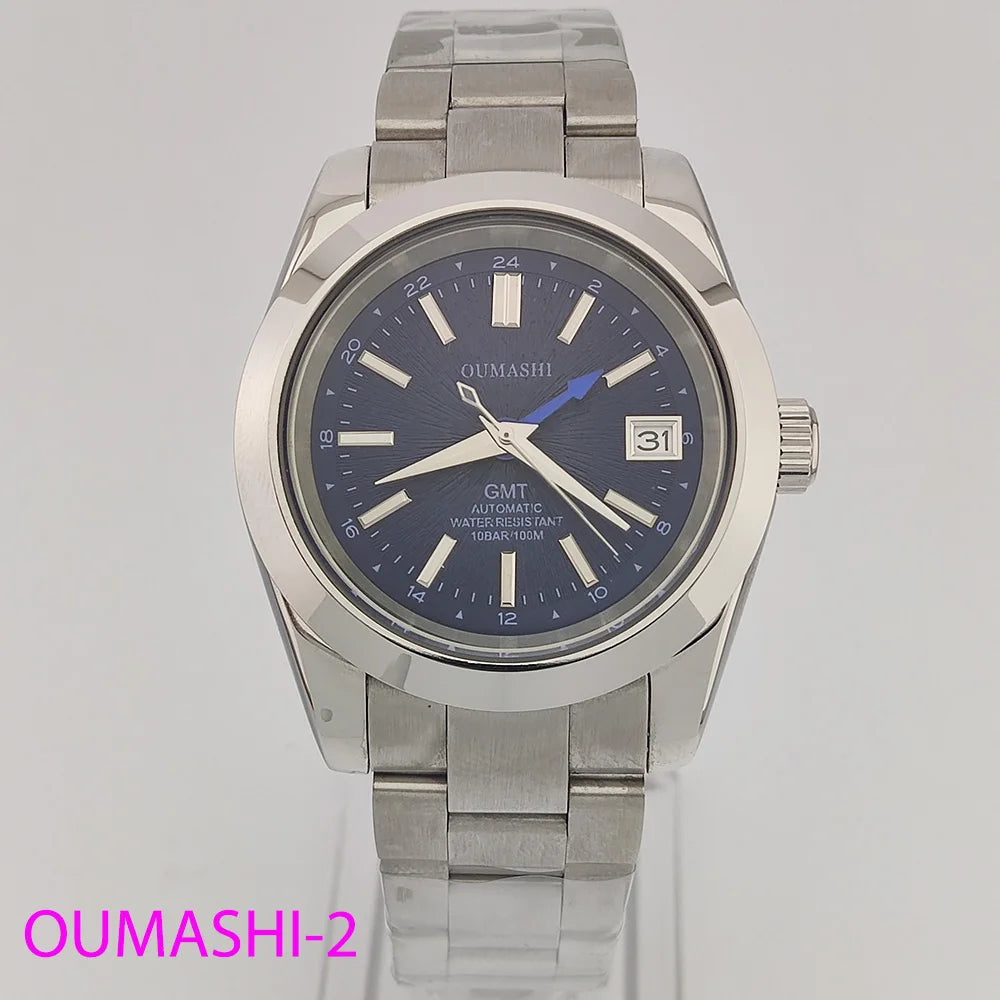 Watches NH35A 39mm GMT Dials NH34 Stainless steel luxury men's Watch Automatic mechanical sapphire glass waterproof 10ATM