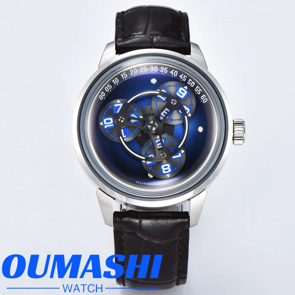 MIYOTA 8215 men's watch 42mm improved Automatic mechanical movement 316L green luminous stainless steel case will turn the watch