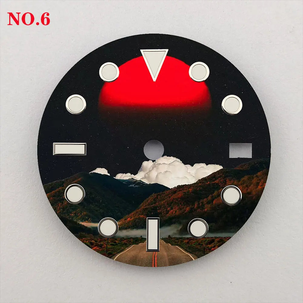 28.5mm Creative Watch Dial Suitable for NH35/36 Movement NH35 Watch Modification Accessories Custom LOGO Dial