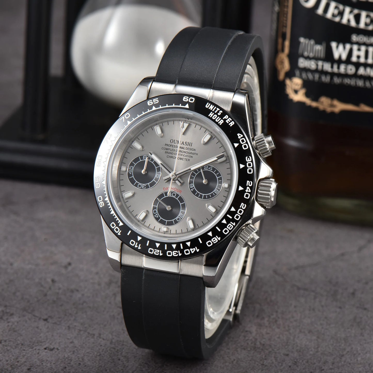 VK63 Watch 39.3mm Luxury Watch Men's Chronograph New men's rubber Bracelet Business Watch Men's VK63 Men's  Waterproof 10ATM