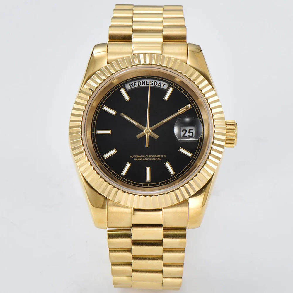 miyota 8285 watch for men automatic movement mechanical watches Stainless Steel Sapphire Glass Case Waterproof Watch mens watch