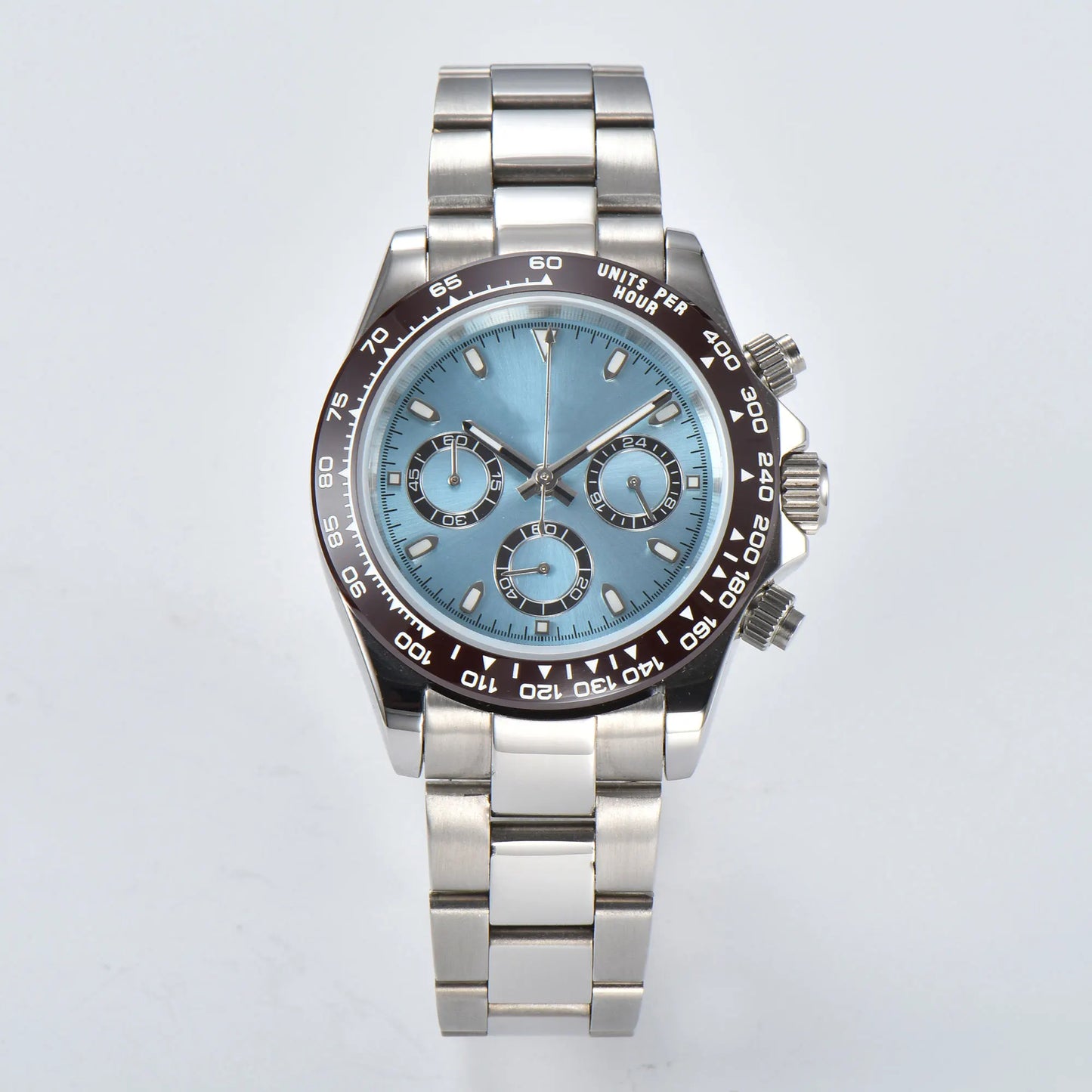 Luxury Sports Quartz Watch Sapphire Glass 316L stainless steel waterproof for men's custom watches with VK63 watch movement