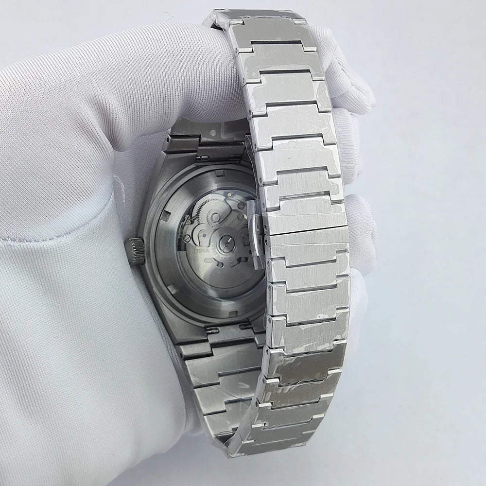 Watch Luxury 39.6mm Men's Mechanical Automatic Luminous C3 AR Sapphire glass NH35 100m waterproof Music Festival Watch for men