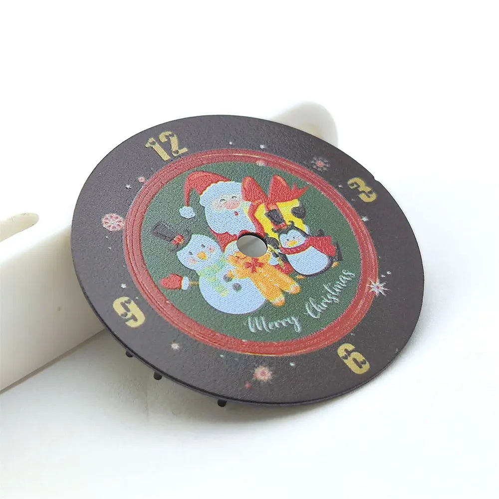 NH35 dial 28.5mm Christmas Creative watch dial men's watch accessory NH35 dial 4R for NH series movement