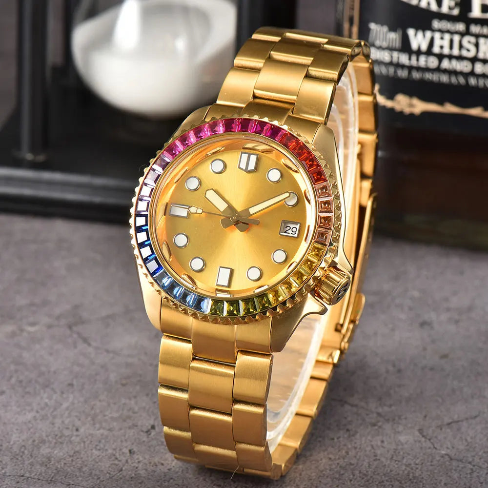 Luxury SKX007 Watch C3 Luminous 316L sapphire crystal 10ATM waterproof NH36A automatic men mechanical watch NH35