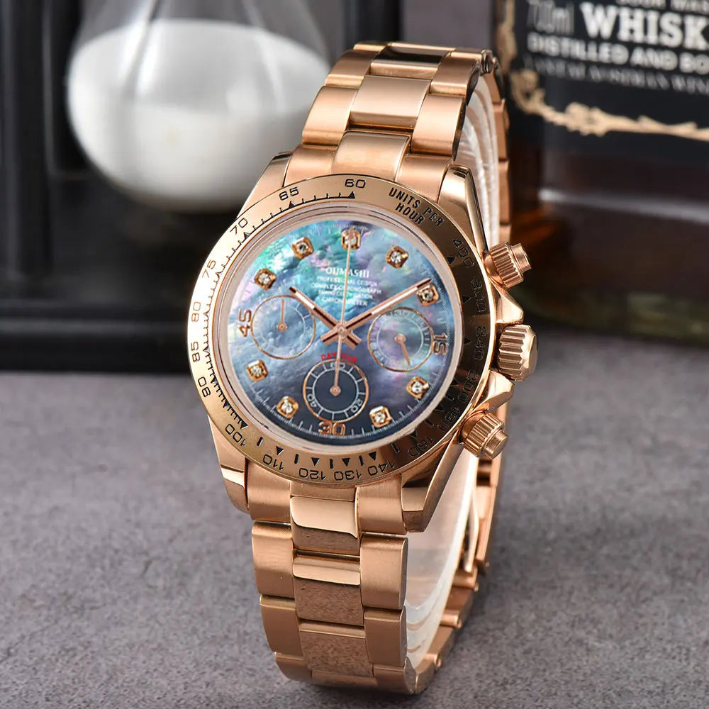 VK63 watches 39.3mm Luxury Watch Men's Chronograph New Men's watch vk63 case rose gold VK63 Men's Chronograph Waterproof 10ATM