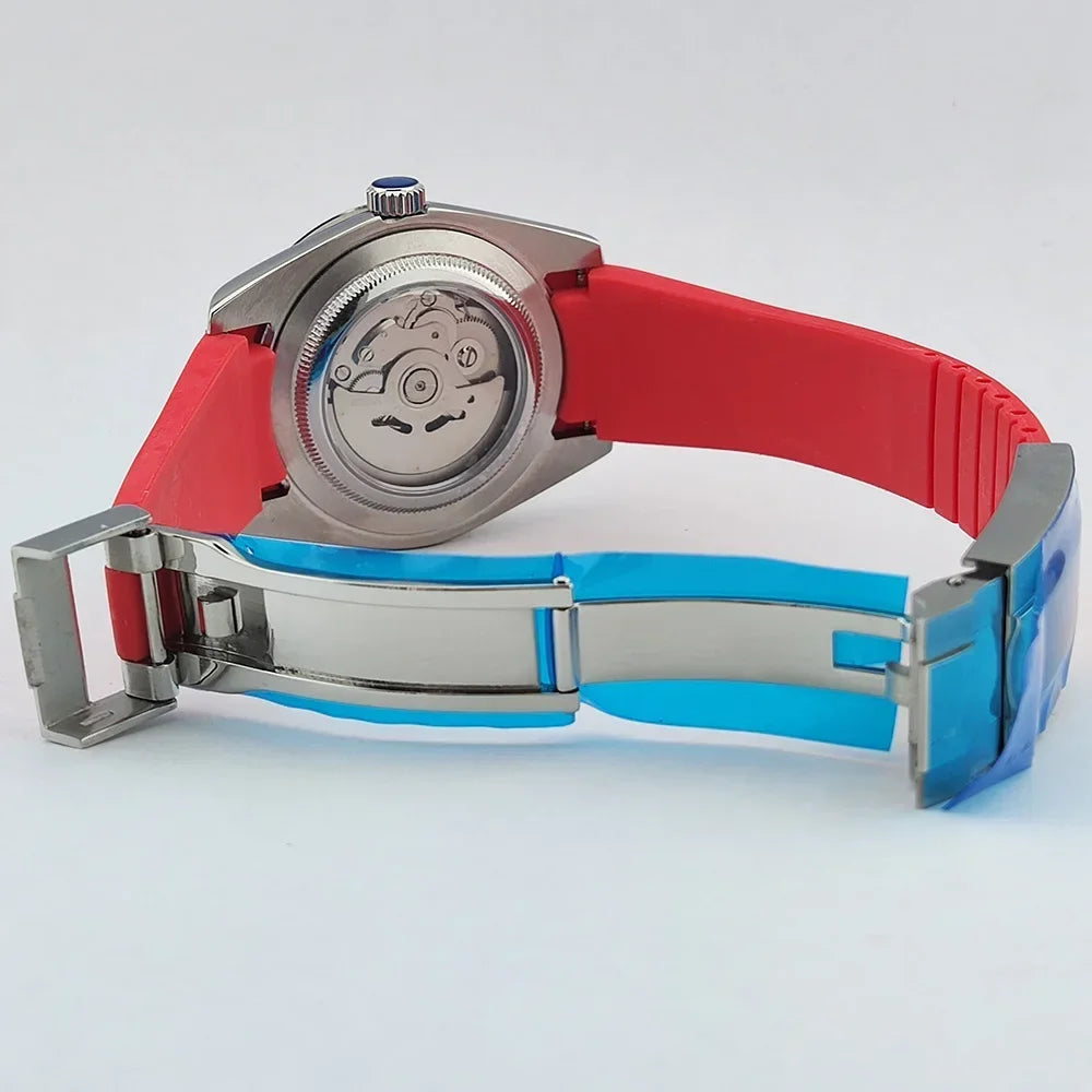 36mm/39mm Men's and women watches color bubble watch NH35 Mechanical watch sapphire glass waterproof watch rubber bracelet 20mm